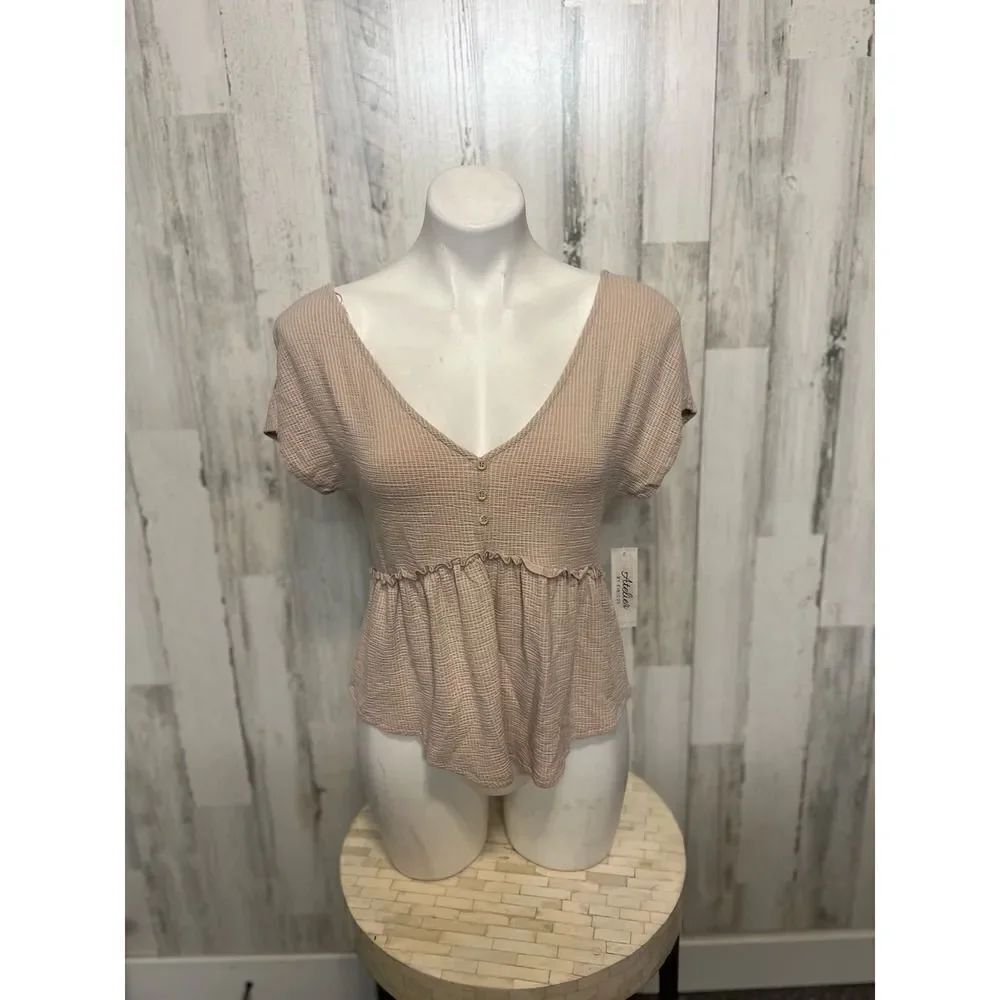 Kirious tan blouse